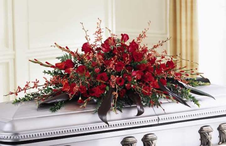 The Deeply Adored Casket Spray