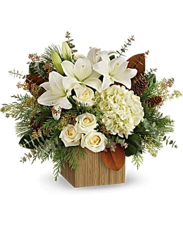 Teleflora's Snowy Bouquet