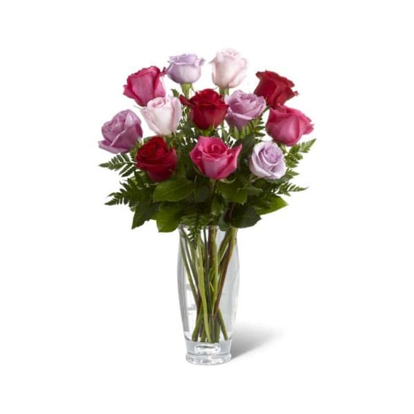 The Captivating Color Rose Bouquet by Vera Wang