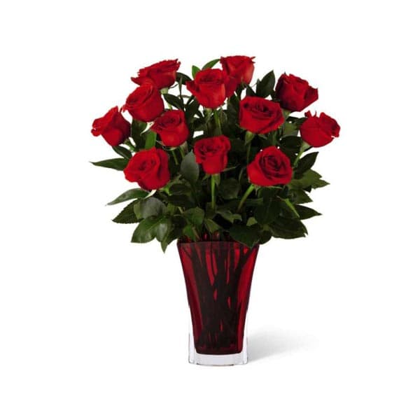 The FTD In Love with Red Roses Bouquet