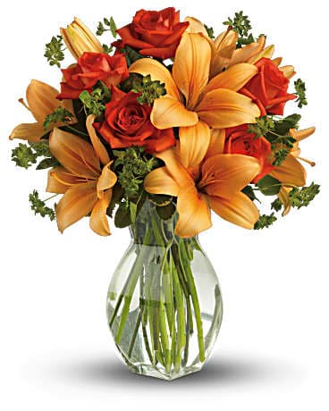 Fiery Lily and Rose