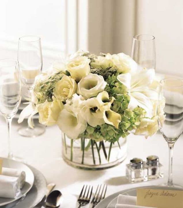 The White Linen Centerpiece