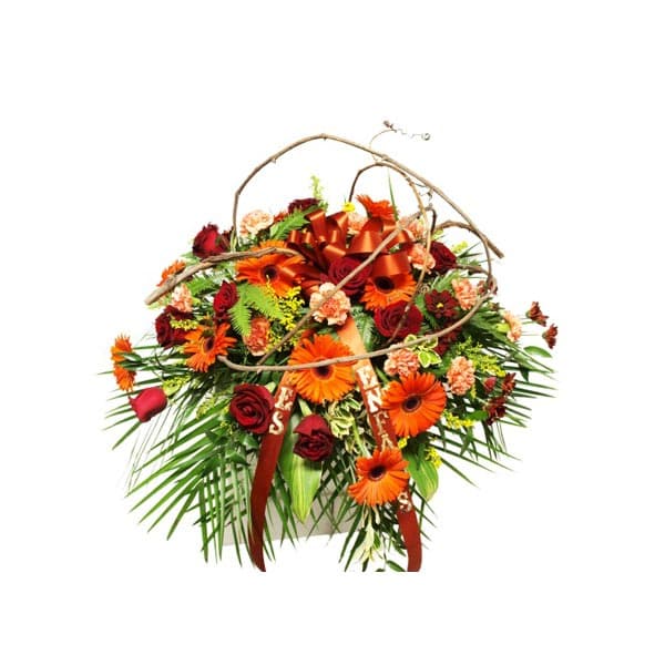 Autumn's Charm Casket Spray