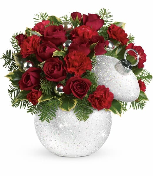 Teleflora's Shimmering Snow Bouquet