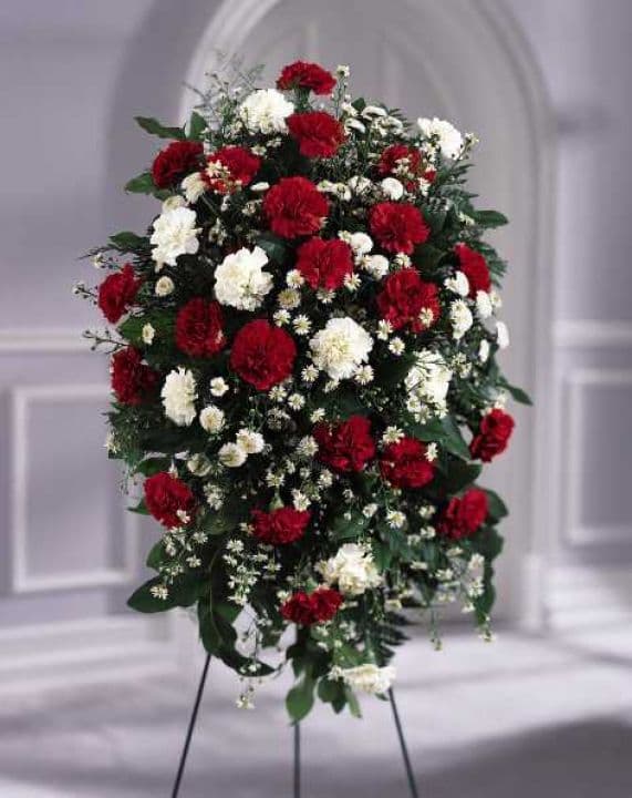 The Crimson and White Standing Spray