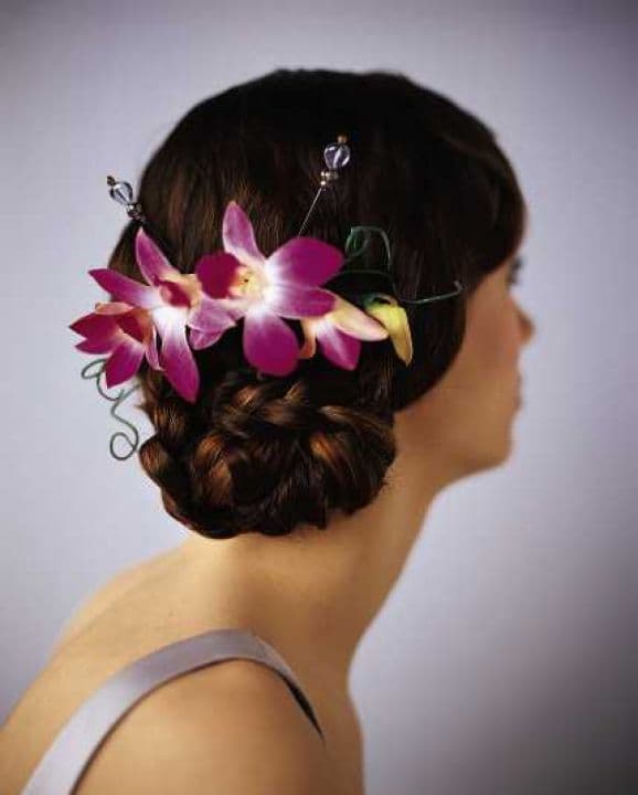 The Elegant Orchid Headpiece
