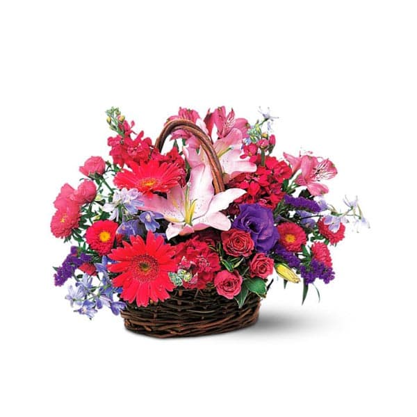 Pink and Lavender Basket