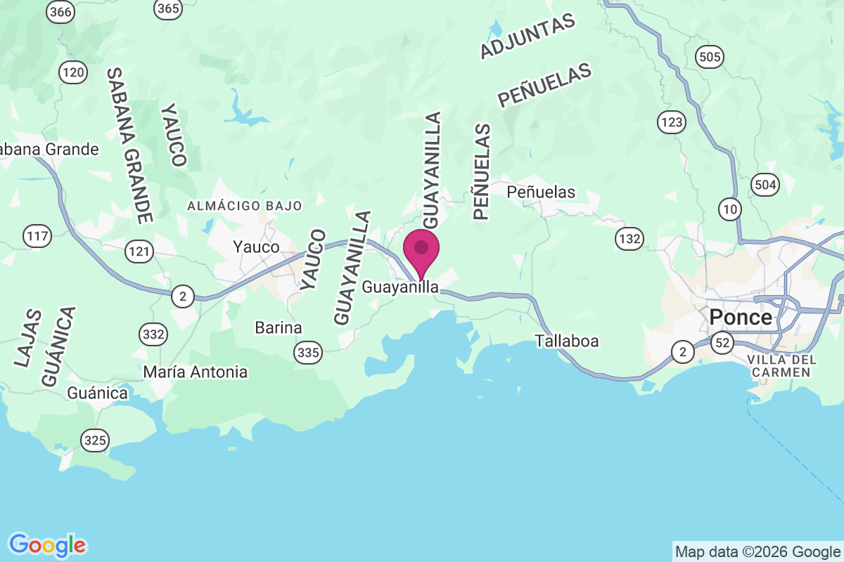 Guaydia map