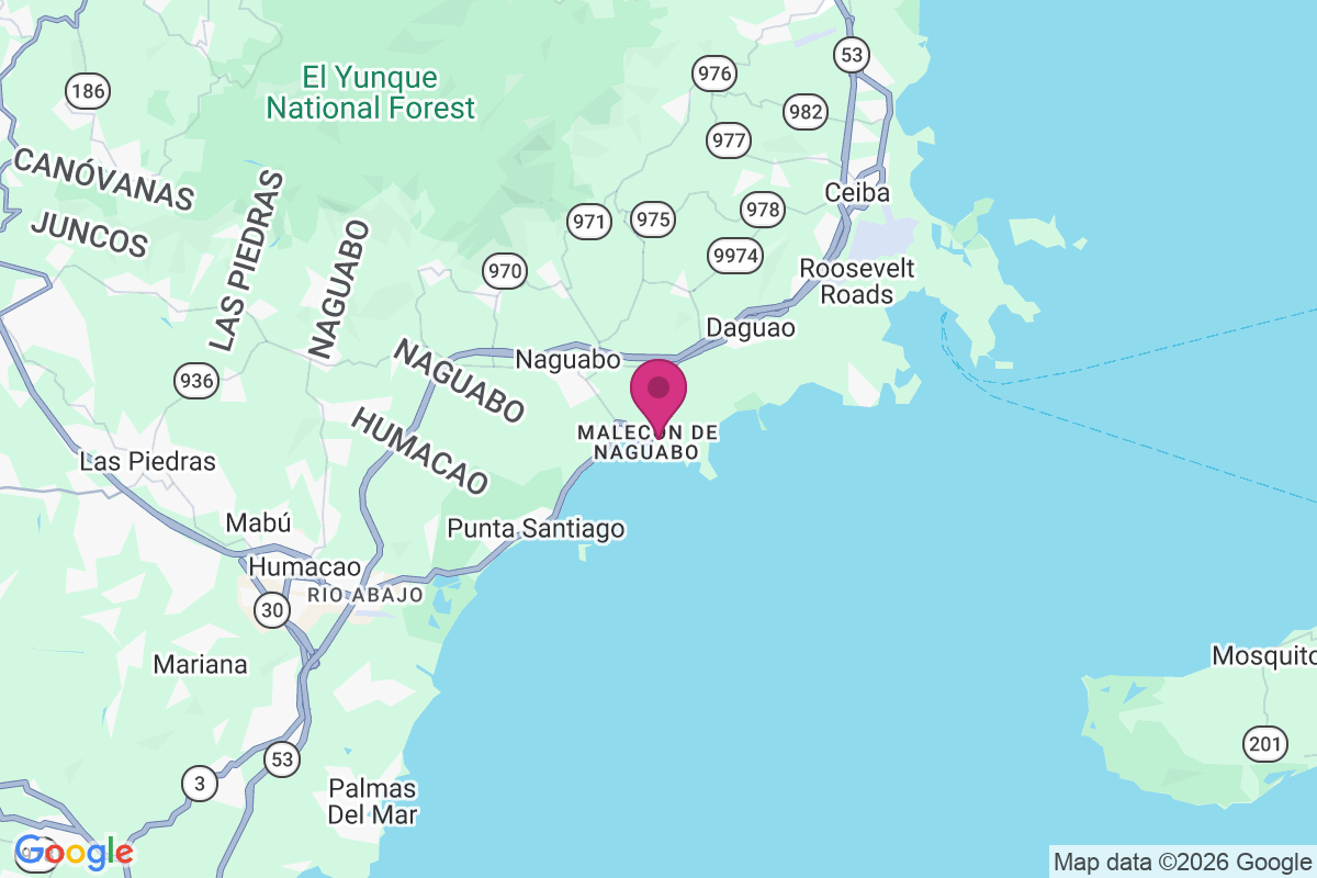 Playa de Naguabo map