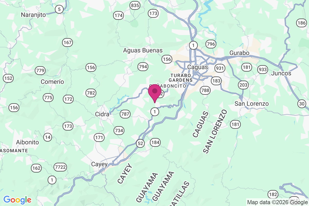 La Jurado map
