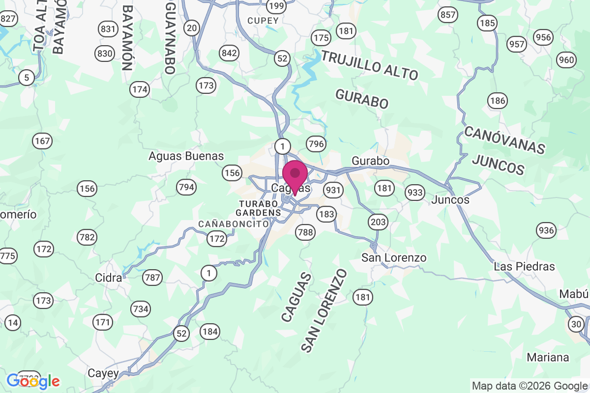 Caguax map