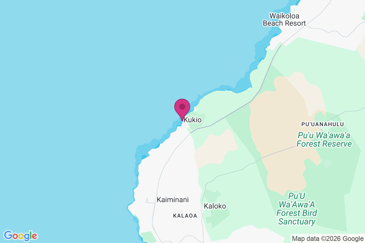 Kukio map