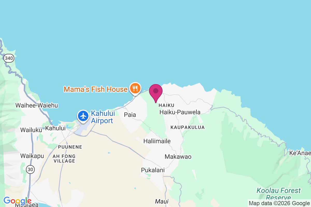 Hamakuapoko map