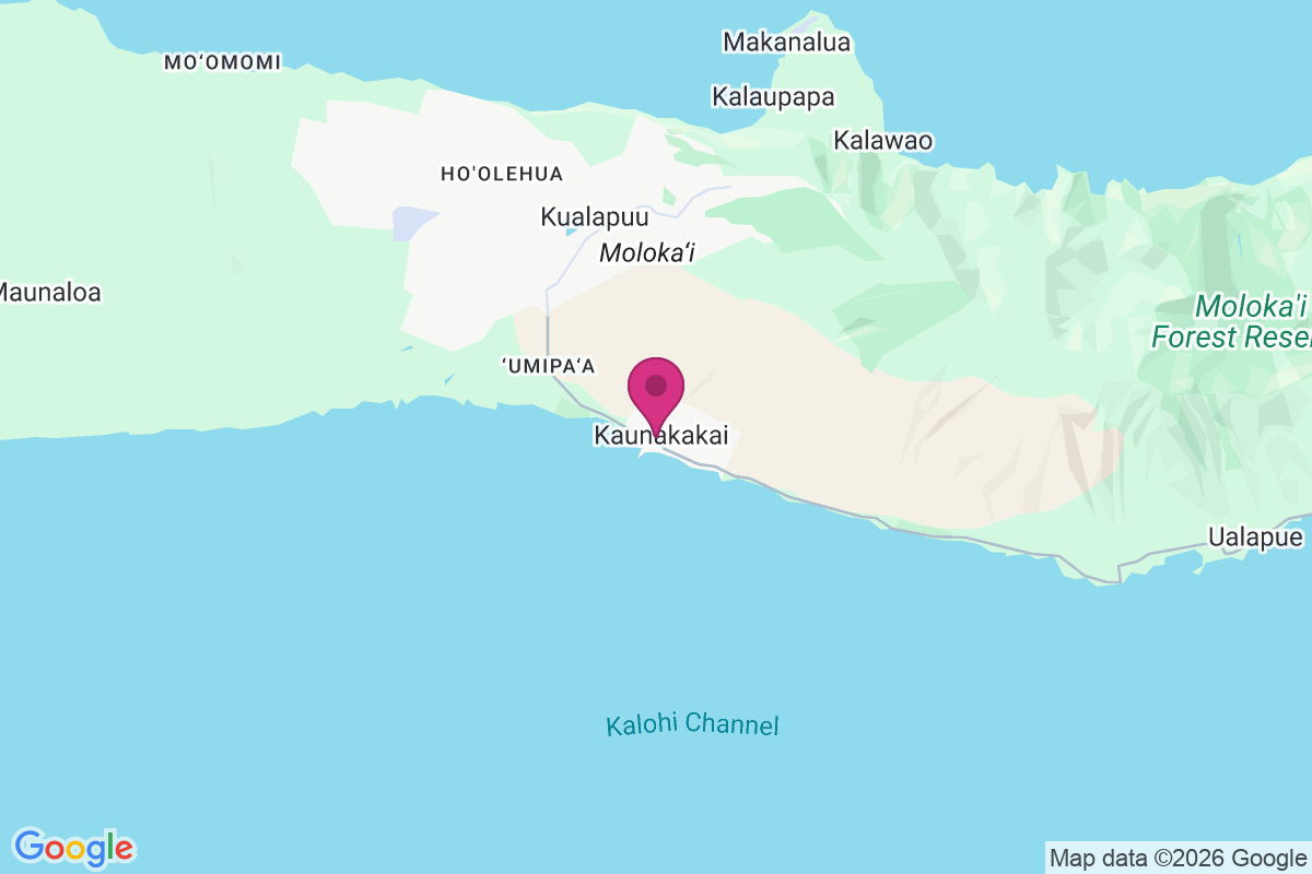 Kaunakakai map