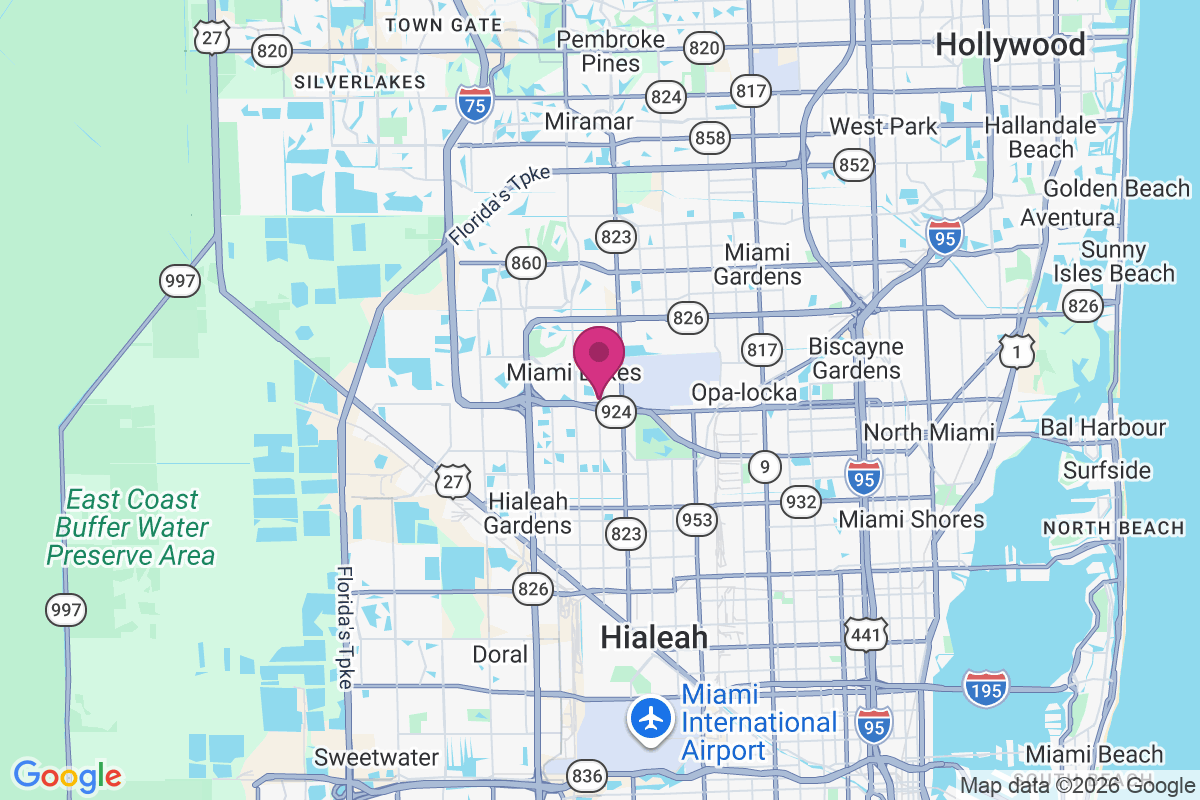 Miami Lakes map