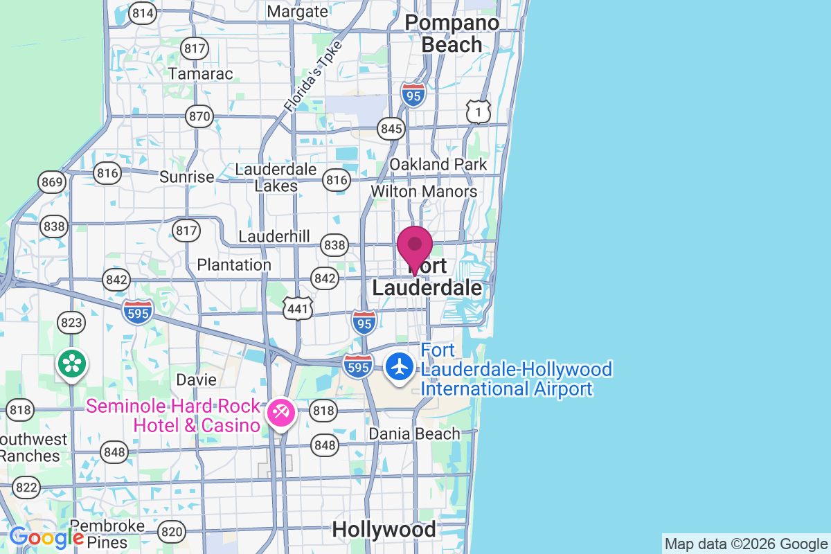 Fort Lauderdale map