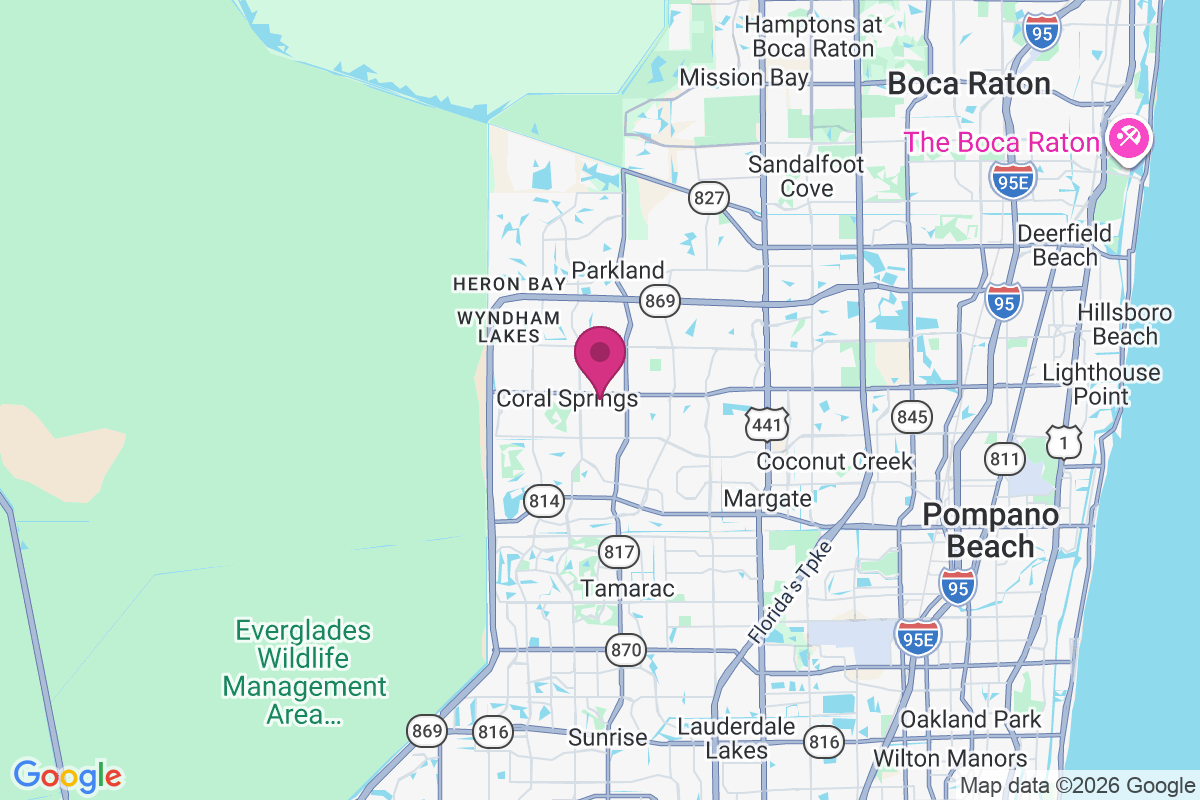Coral Springs map