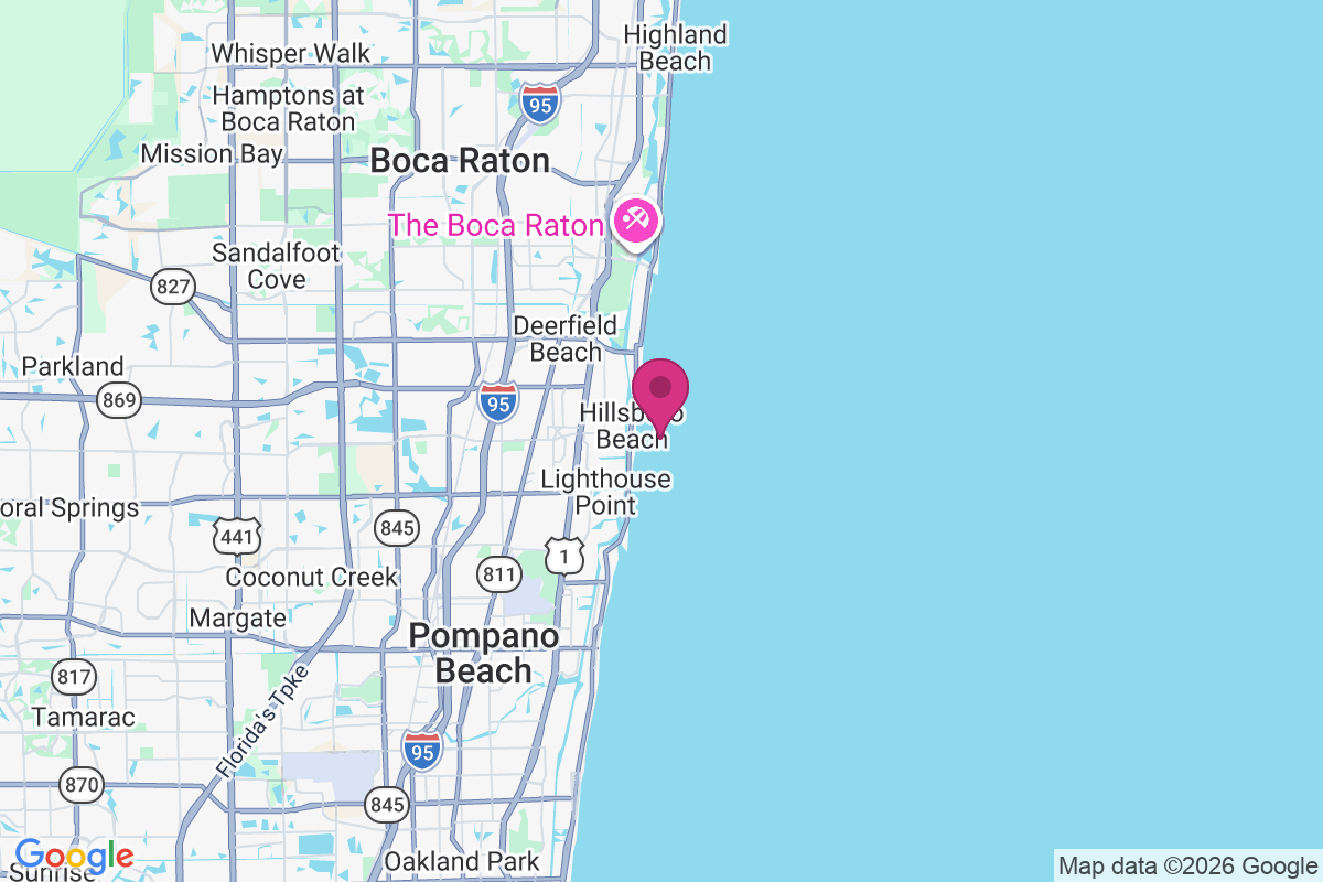 Hillsboro Beach map