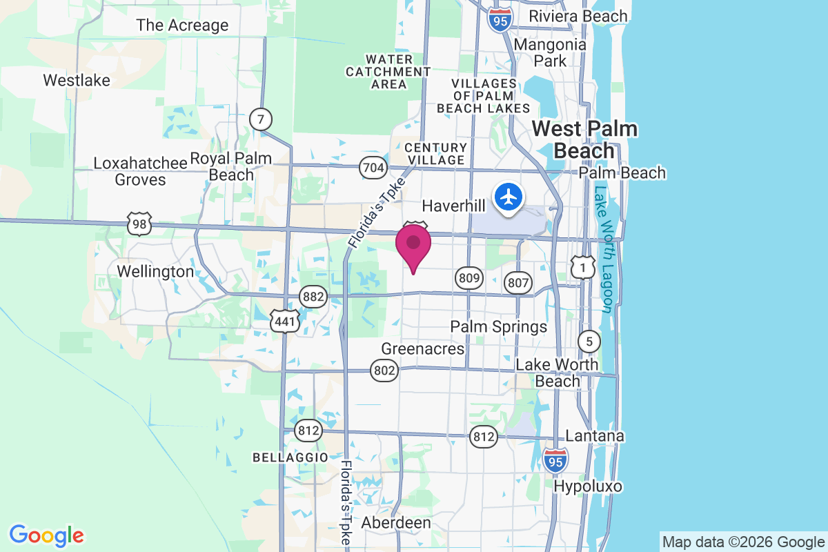 Palm Beach Farms map