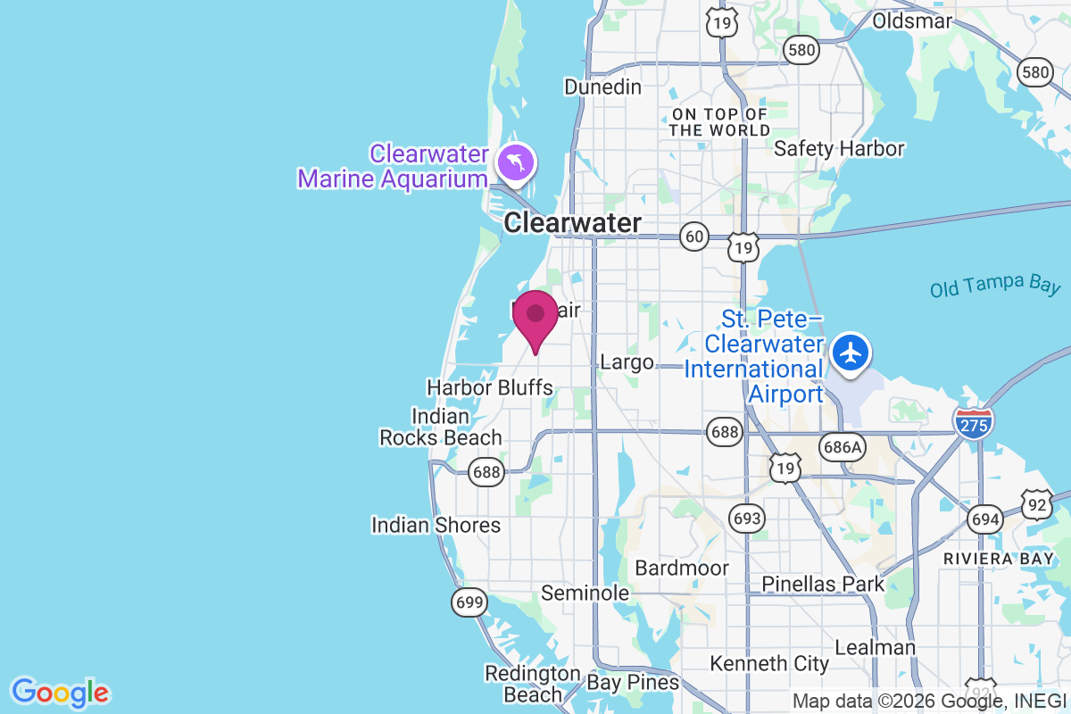 Belleair Bluffs map