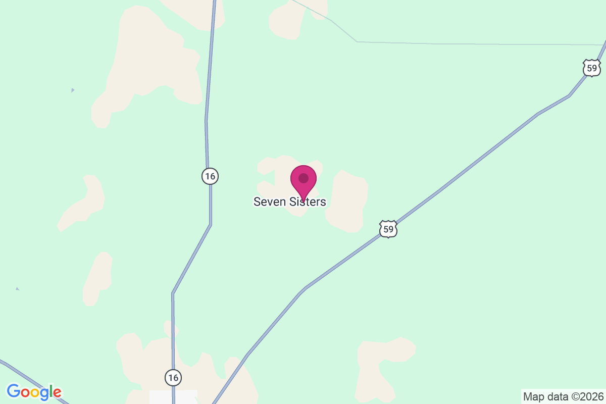 Seven Sisters map