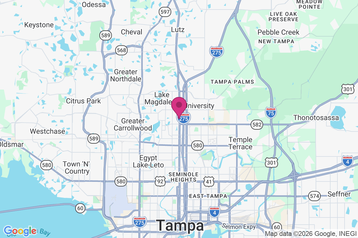 North Tampa Heights map