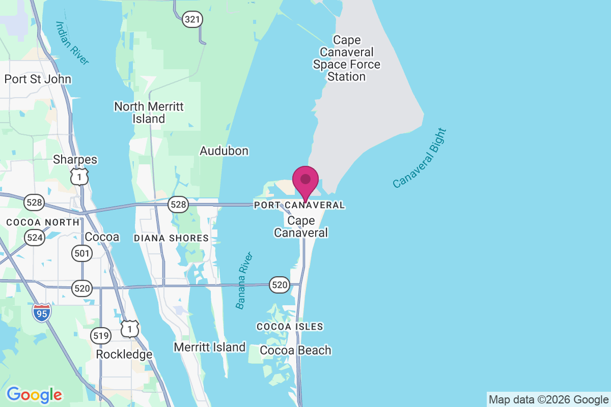 Cape Canaveral map