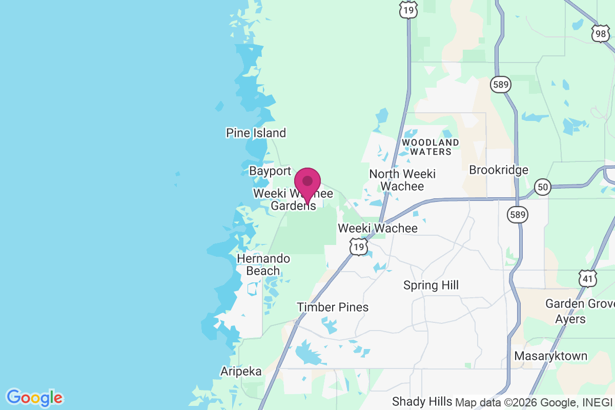 Weeki Wachee Gardens map