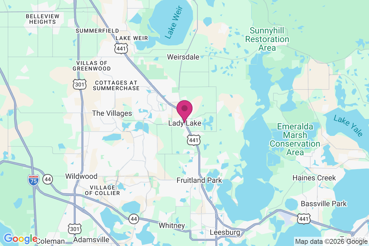 Lady Lake map