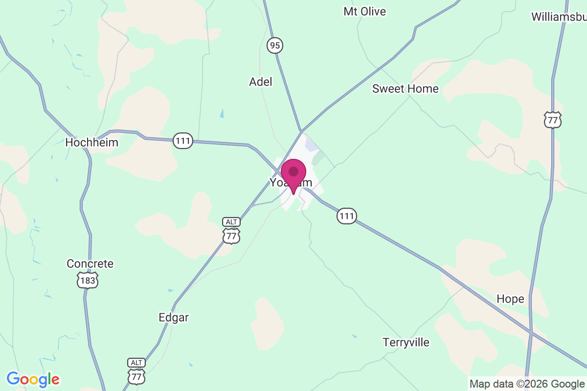 Yoakum map
