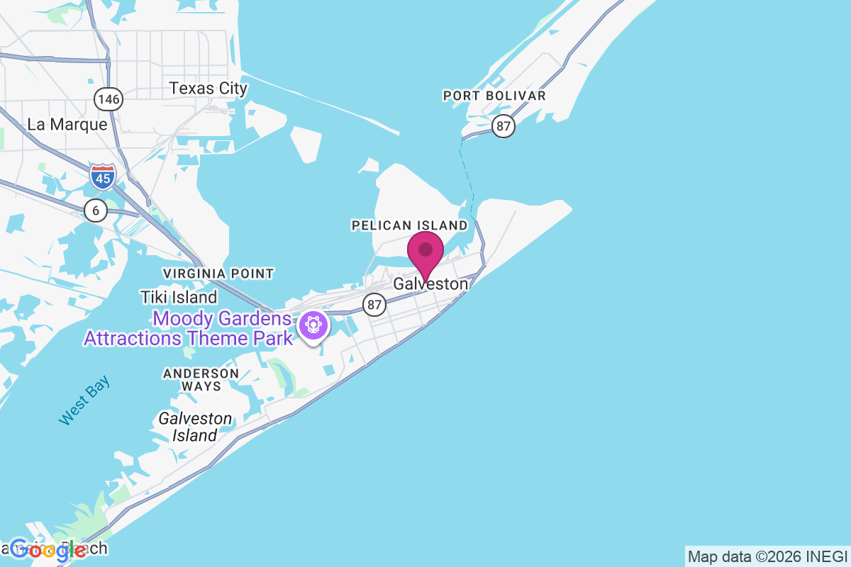 Galveston map