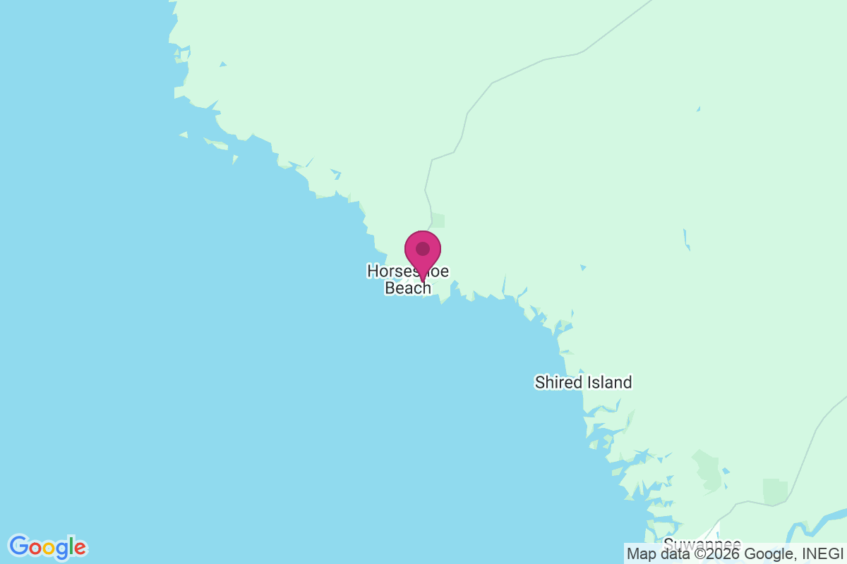 Horseshoe Beach map