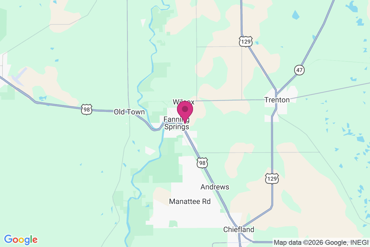 Fanning Springs map