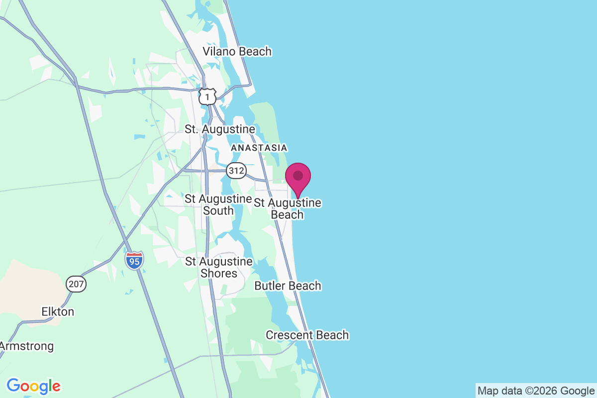 Saint Augustine Beach map