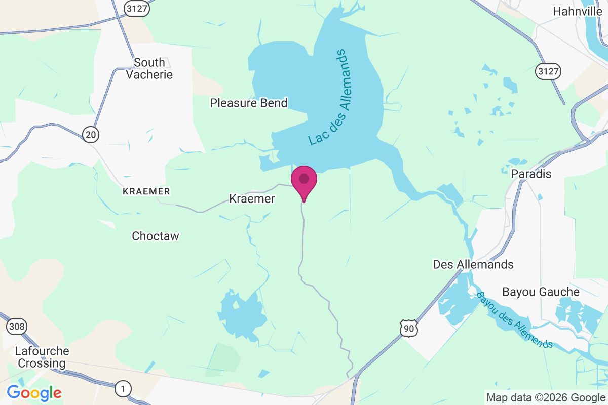 Bayou Boeuf map