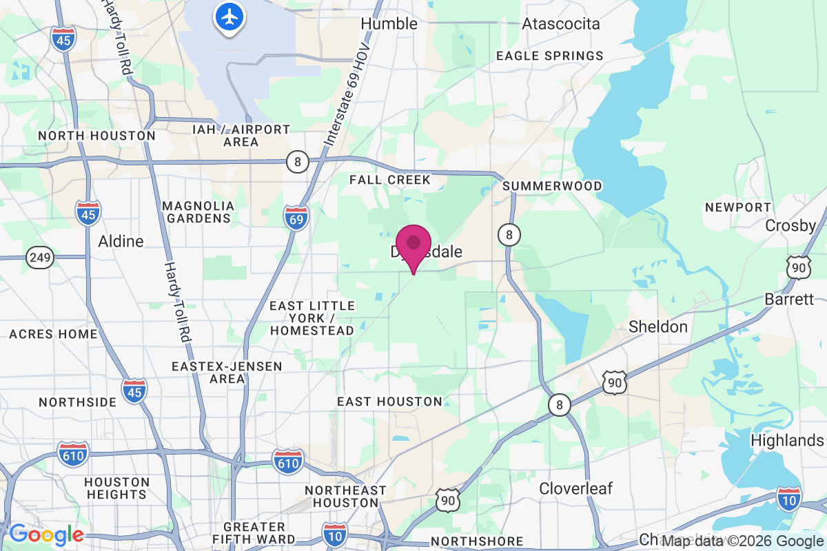 Dyersdale map