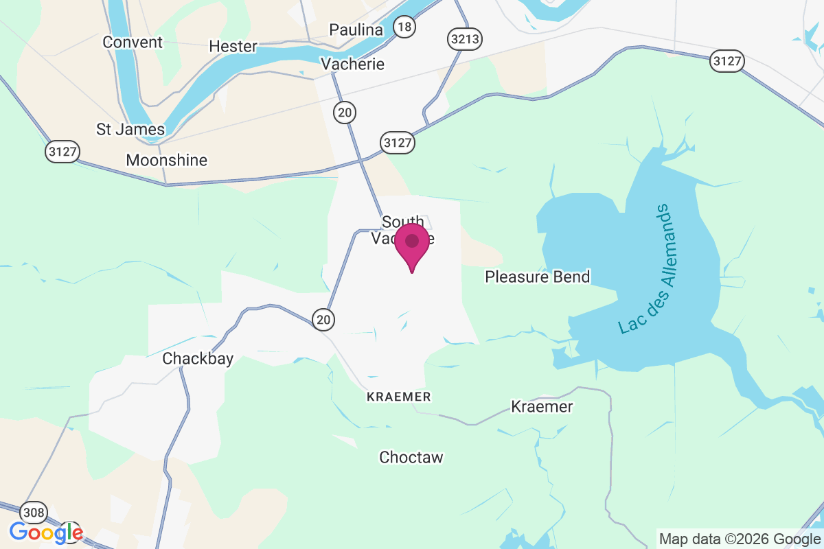 South Vacherie map