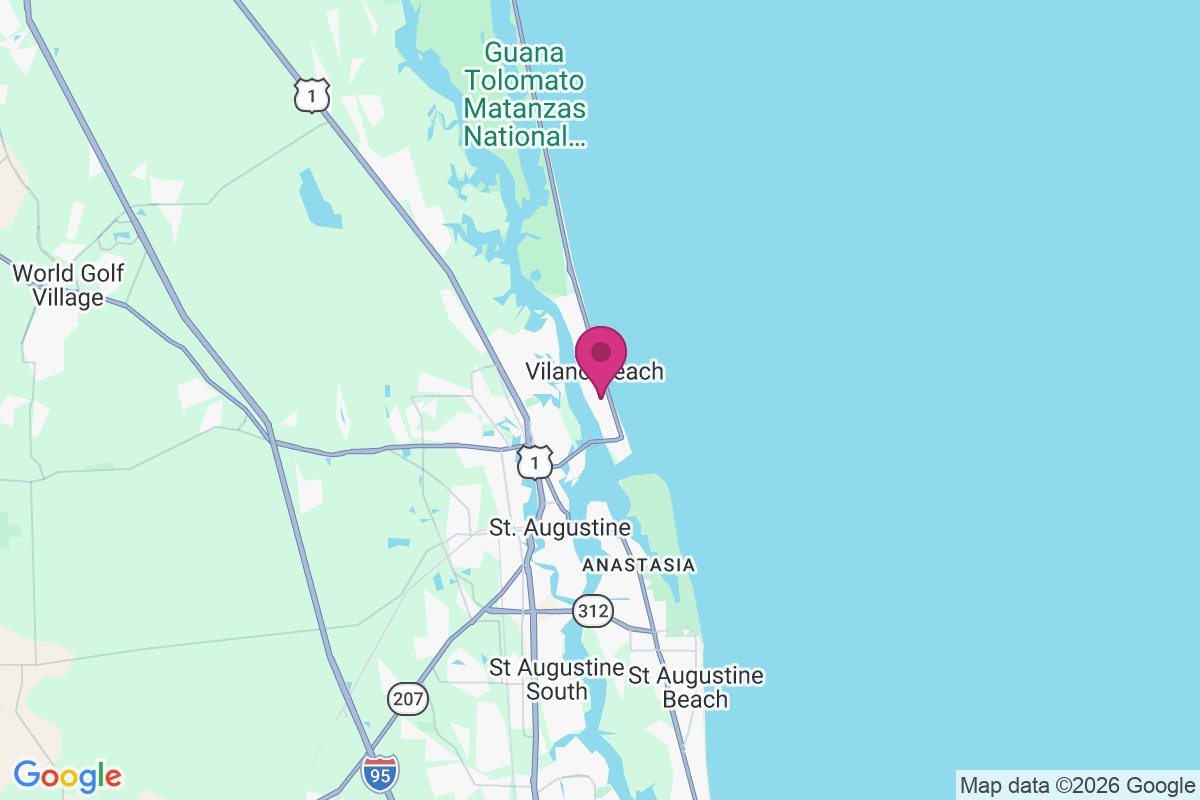 Villano Beach map