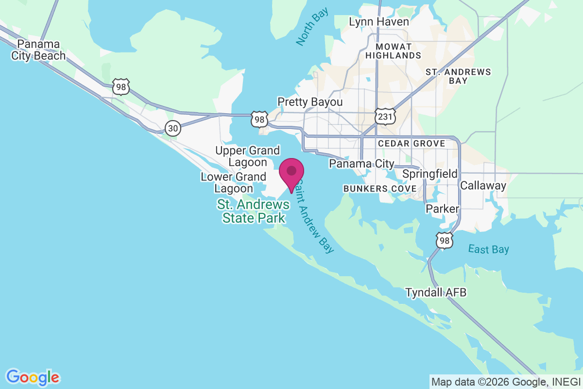 Delwood Beach map