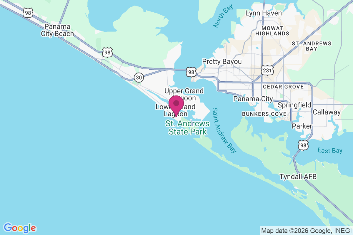 Lower Grand Lagoon map