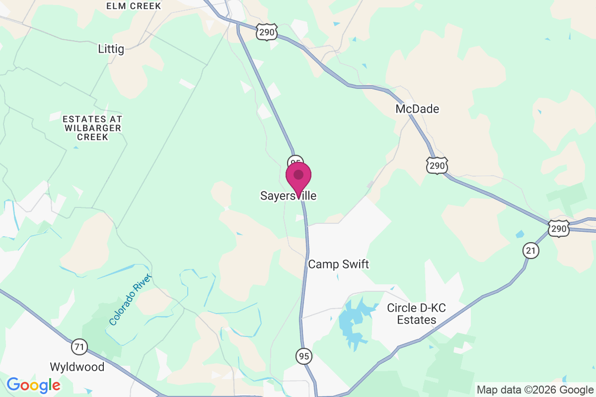 Sayersville map