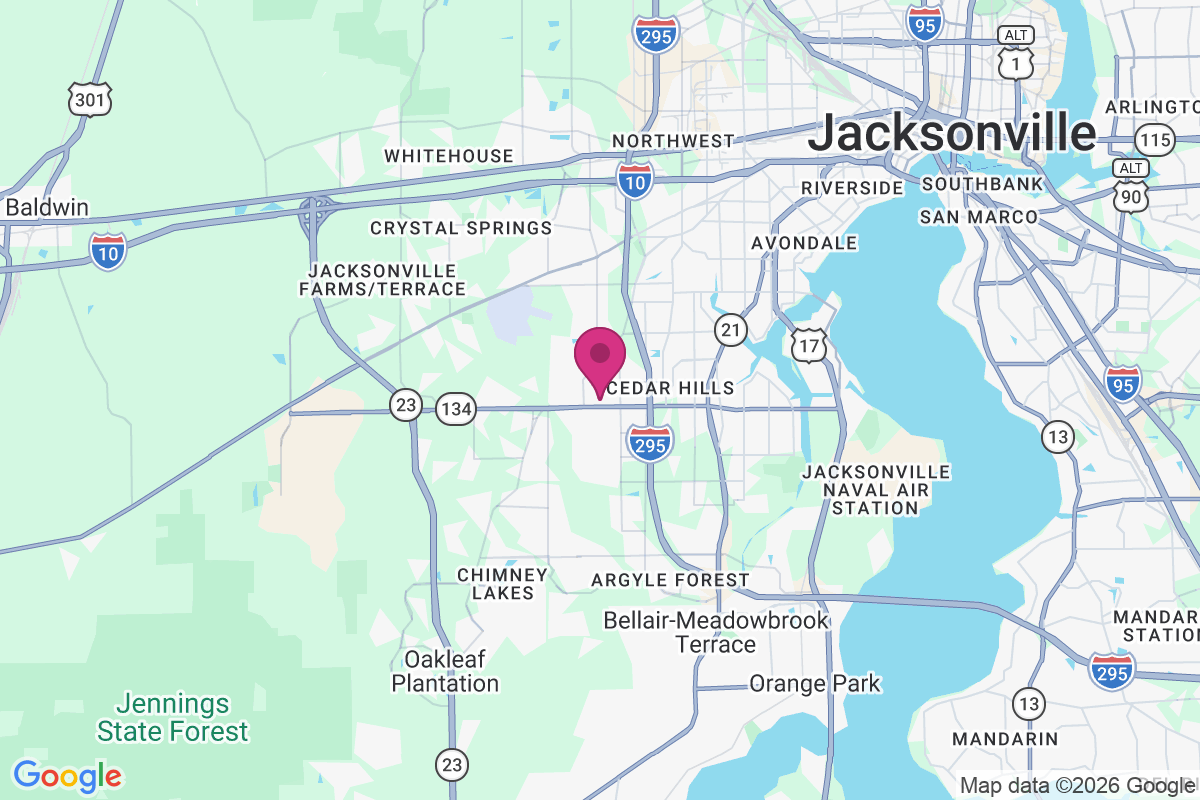 Jacksonville Heights map