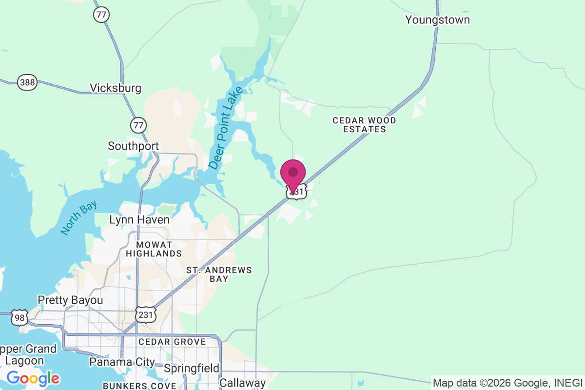 Bayou George map