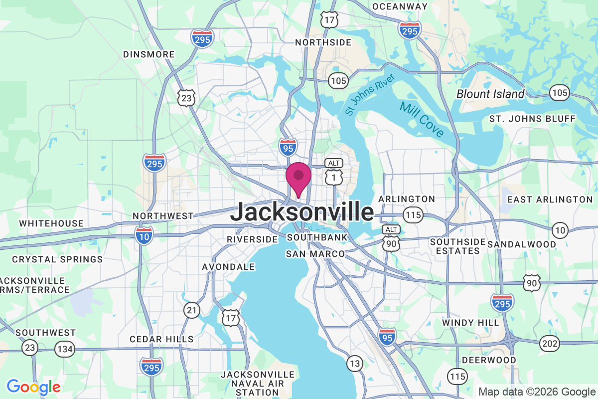 Jacksonville map
