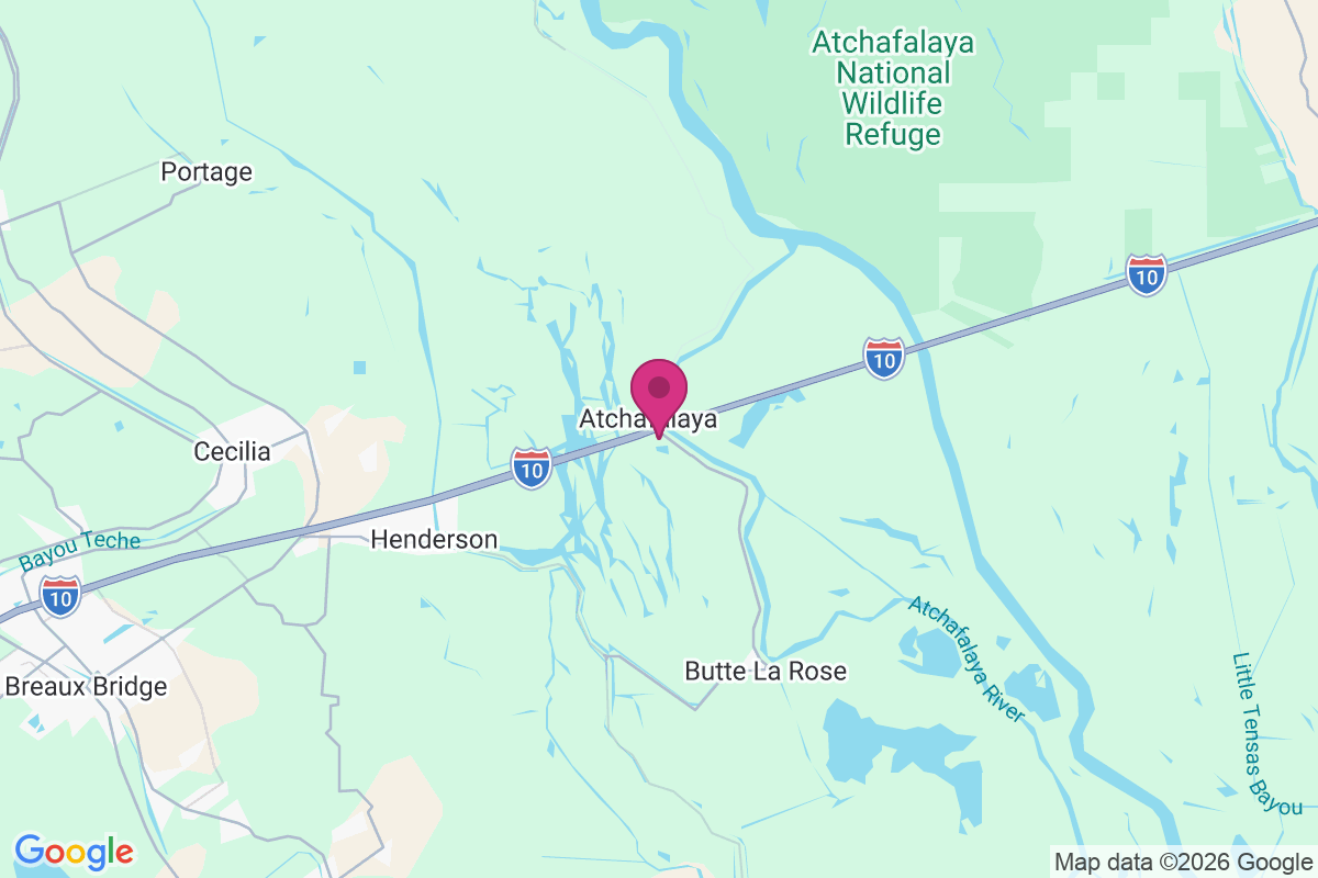 Atchafalaya map