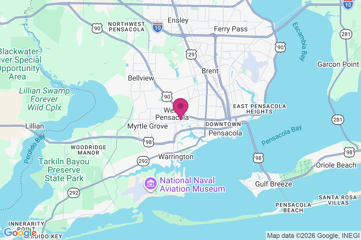 West Pensacola map