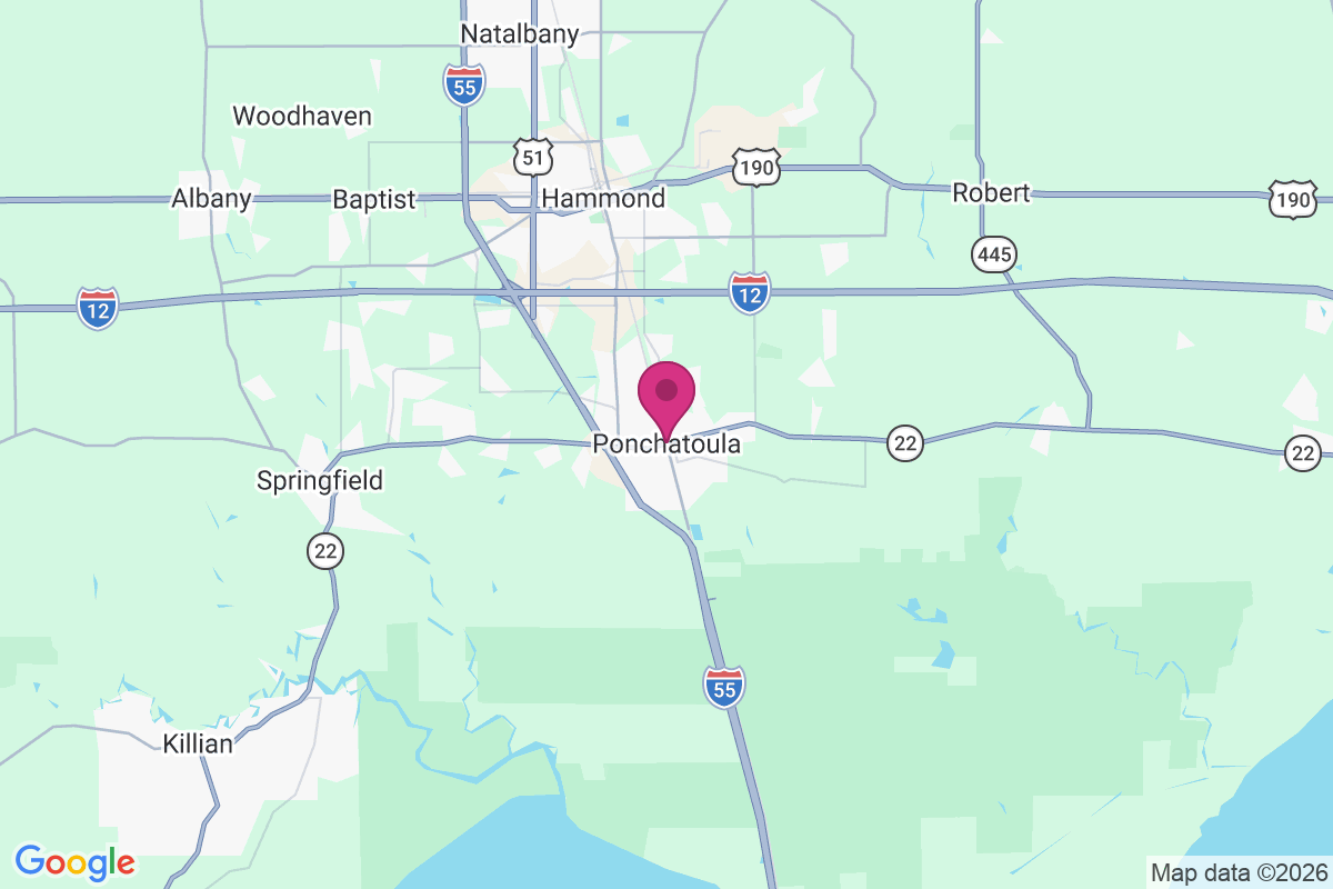 Ponchatoula map