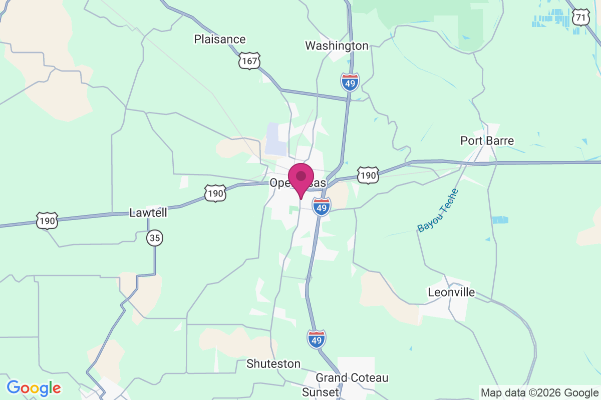 Opelousas map