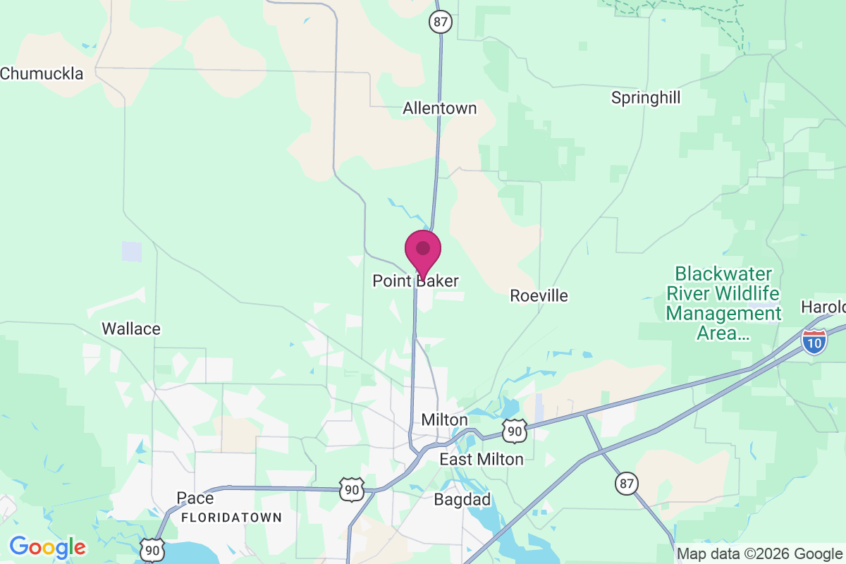 Point Baker map