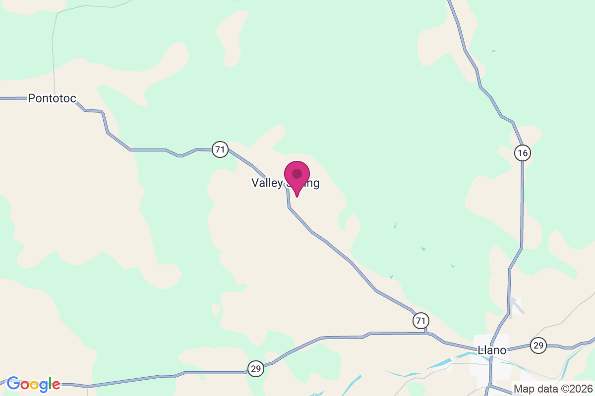 Valley Spring map